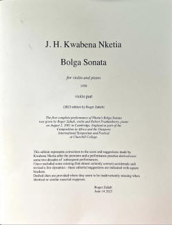 Bolga Sonata score